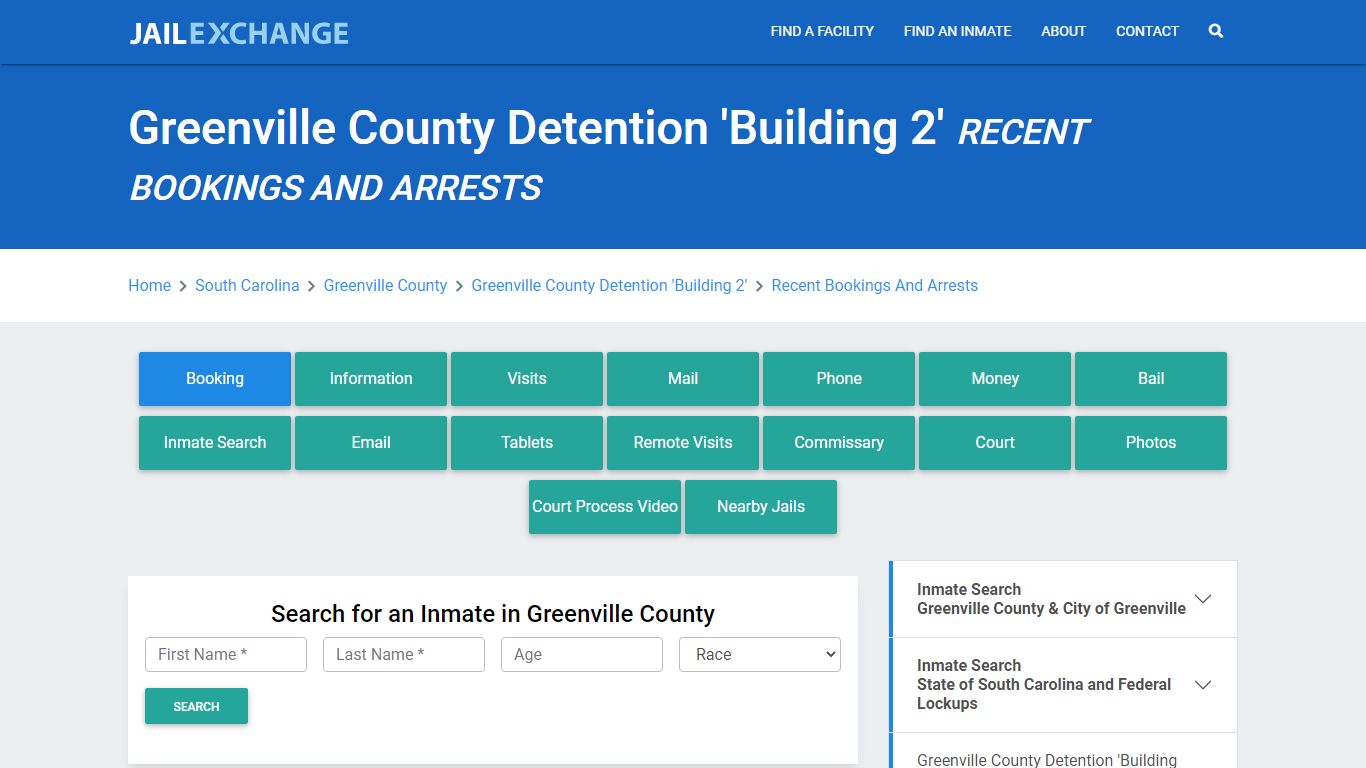 Greenville County Detention 'Building 2' - Jail Exchange